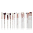 Jessup Makeup brushes set 6-25pcs Pearl White / Rose Gold Professional Make up brush Natural hair Foundation Powder Blushes AExp