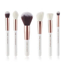 Jessup Makeup brushes set 6-25pcs Pearl White / Rose Gold Professional Make up brush Natural hair Foundation Powder Blushes AExp