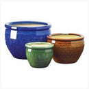 Cheap Home Decor Jewel Tone Flower Pot Trio