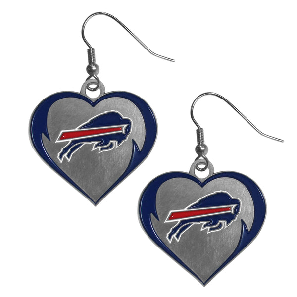 Buffalo Bills Heart Dangle Earrings For Men