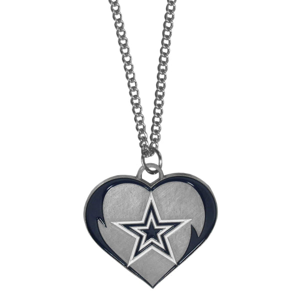 Dallas Cowboys Heart Necklace