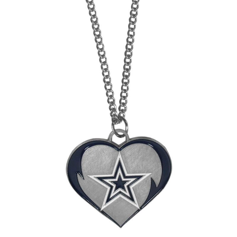 Dallas Cowboys Heart Necklace