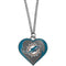 Miami Dolphins Heart Necklace