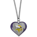 Minnesota Vikings Heart Necklace