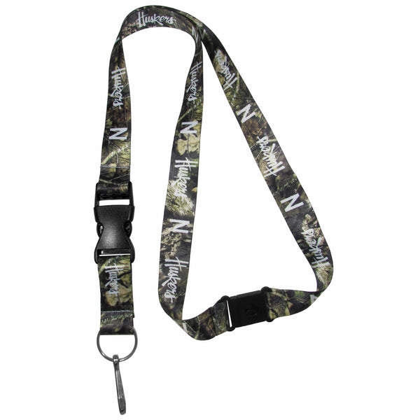 Nebraska Cornhuskers Lanyard, Mossy Oak Camo