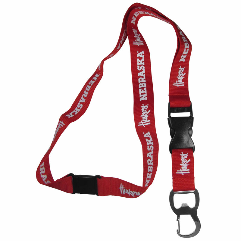 Nebraska Football - Nebraska Cornhuskers Lanyard, Bottle Opener