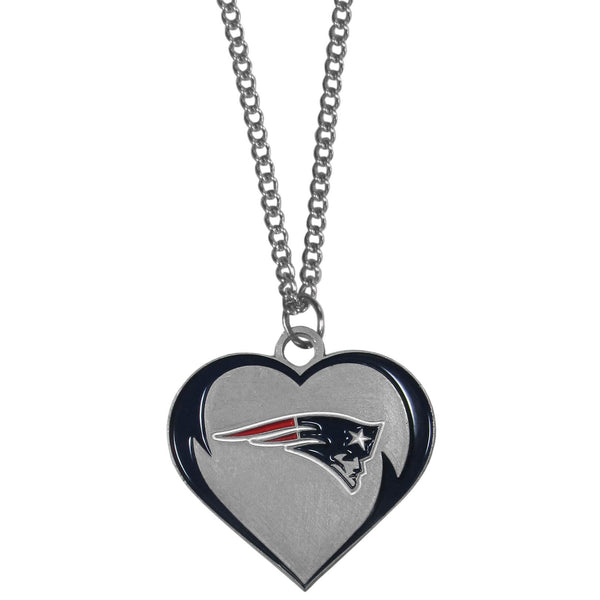 New England Patriots Heart Necklace