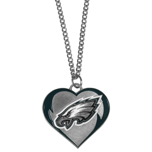 Philadelphia Eagles Heart Necklace