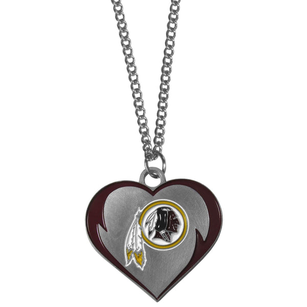 Washington Redskins Heart Necklace