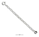 Jewelry Finding Sterling Silver 3" Curb Chain Extender With Ball JadeMoghul Inc.