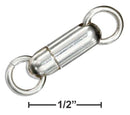 Jewelry Finding Sterling Silver 4X14MM Capsule Shaped Magnetic Clasp JadeMoghul Inc.