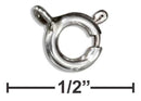 Jewelry Finding Sterling Silver 5.5 MM Spring Rings (12 Pieces) JadeMoghul Inc.