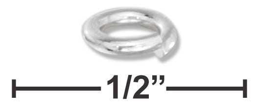 Jewelry Finding Sterling Silver 5MM Jump Rings .032" X 5MM (25 Pieces) JadeMoghul Inc.