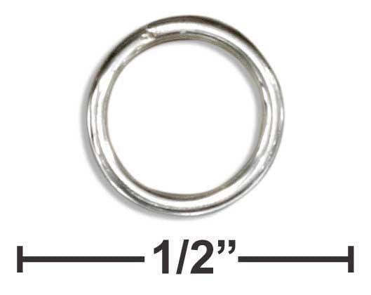 Jewelry Finding Sterling Silver Jewelry:  7mm Split Ring (12 Pieces) JadeMoghul