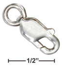 Jewelry Finding Sterling Silver Jewelry:  Lobster Claw 5 X 13mm With 6mm Jump Ring JadeMoghul