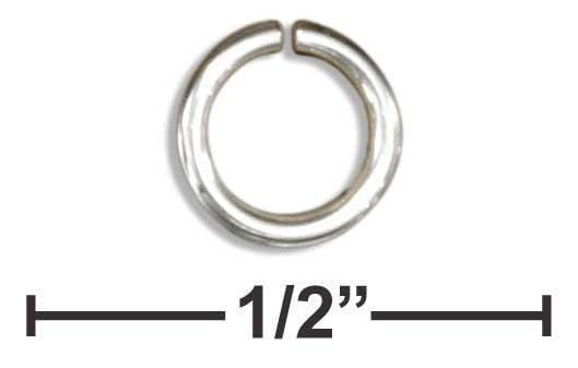 Jewelry Finding Sterling Silver Jewelry:  Round Jump Rings 4.5mm (25 Pieces) JadeMoghul