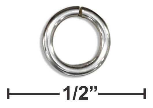 Jewelry Finding Sterling Silver Round Jump Ring .036" X 6MM (25 Pieces) JadeMoghul Inc.