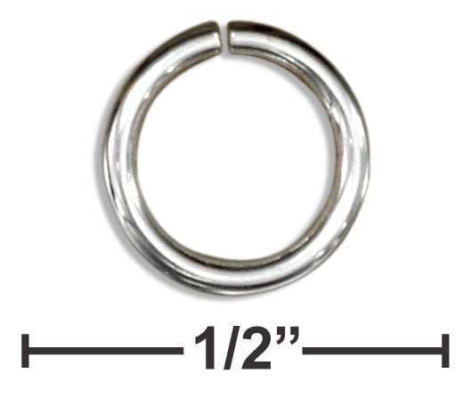 Jewelry Finding Sterling Silver Round Jump Rings .036" X 8MM (25 Pieces) JadeMoghul Inc.