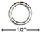 Jewelry Finding Sterling Silver Round Jump Rings .036" X 8MM (25 Pieces) JadeMoghul Inc.