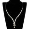 Jewelry Sets Body Jewelry 3W939 Rhodium Brass Jewelry Sets with AAA Grade CZ Alamode Fashion Jewelry Outlet