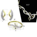 Jewelry Sets Body Jewelry 3W942 Gold+Rhodium Brass Jewelry Sets with AAA Grade CZ Alamode Fashion Jewelry Outlet