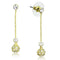 Jewelry Sets Body Jewelry 3W947 Gold Brass Jewelry Sets with Synthetic in White Alamode Fashion Jewelry Outlet