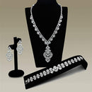 Jewelry Sets Body Jewelry LO1447 Rhodium Brass Jewelry Sets with AAA Grade CZ Alamode Fashion Jewelry Outlet