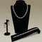 Body Jewelry LO2324 Rhodium Brass Jewelry Sets with AAA Grade CZ