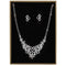 Costume Jewelry 3W1426 Rhodium Brass Jewelry Sets with AAA Grade CZ