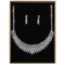 Costume Jewelry 3W1432 Rhodium Brass Jewelry Sets with AAA Grade CZ