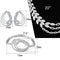 Jewelry Sets Costume Jewelry 3W922 Rhodium Brass Jewelry Sets with AAA Grade CZ Alamode Fashion Jewelry Outlet