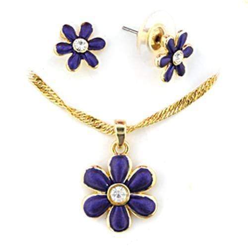 Jewelry Sets Jewelry LO266 Gold White Metal Jewelry Sets with Top Grade Crystal Alamode Fashion Jewelry Outlet