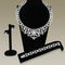 Jewelry LO3291 Rhodium Brass Jewelry Sets with AAA Grade CZ