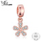 Jewelrypalace 925 Sterling Silver Gliter Petal Rose Gold Murano Glass Beads Charms Fit Bracelets Gifts For Women Fashion Jewelry--JadeMoghul Inc.