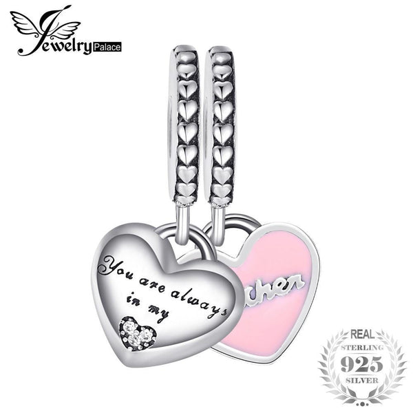 JewelryPalace 925 Sterling Silver MatenaL Love Beads Charms Fit Bracelets Gifts For Her Anniversary Fashion Jewelry New Arrival--JadeMoghul Inc.