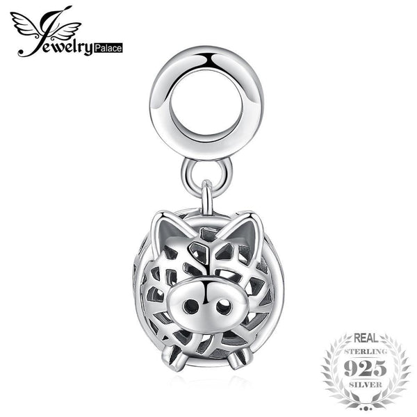 JewelryPalace 925 Sterling Silver Pet Love Angry Pig Charm Beads For Mother And Daughter 2018 New Hot Sale Beautiful Gifts--JadeMoghul Inc.