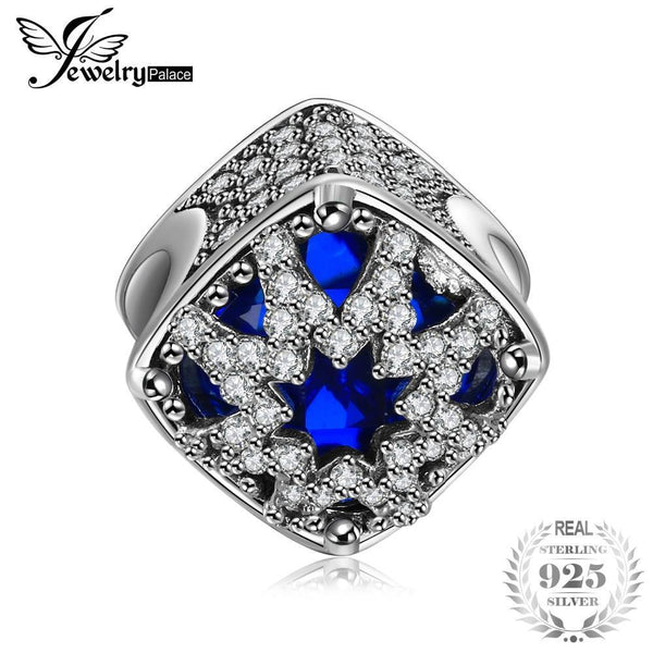 Jewelrypalace 925 Sterling Silver Starry Night Beads Charms Fit Bracelets Gifts For Her Anniversary Fashion Jewelry Best Present--JadeMoghul Inc.