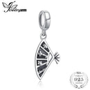 JewelryPalace 925 Sterling Silver Traditional Folding Chinese Fan Charm 2018 New Hot Sale Beautiful Gift For Mother And Daughter--JadeMoghul Inc.