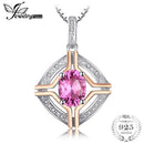 JewelryPalace Classical 1.5ct Natural Pink Topaz Pendants For Woman Pure 925 Sterling Silver Fine Jewelry Not Include A Chain--JadeMoghul Inc.