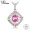 JewelryPalace Classical 1.5ct Natural Pink Topaz Pendants For Woman Pure 925 Sterling Silver Fine Jewelry Not Include A Chain--JadeMoghul Inc.