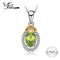 JewelryPalace Luxry 0.97ct Genuine Oval Gemstone Peridot Pendants For Women 925 Sterling Silver Fine Jewelry Not Include Chain--JadeMoghul Inc.