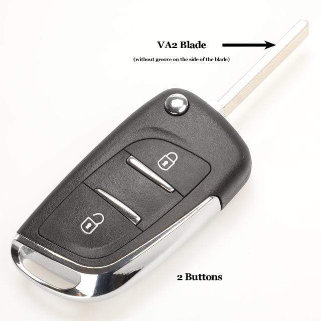 jingyuqin CE0523 Modified Flip Key Shell For Citroen C2 C4 C5 Berlingo Xsara Picasso Peugeot 306 407 807 Partner VA2/HU83 2/3BTN JadeMoghul Inc. 