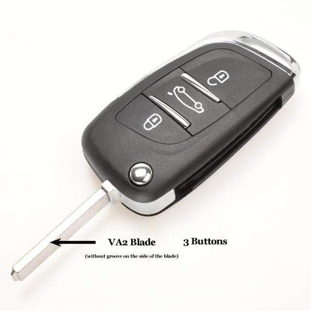 jingyuqin CE0523 Modified Flip Key Shell For Citroen C2 C4 C5 Berlingo Xsara Picasso Peugeot 306 407 807 Partner VA2/HU83 2/3BTN JadeMoghul Inc. 