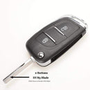 jingyuqin CE0523 Modified Flip Key Shell For Citroen C2 C4 C5 Berlingo Xsara Picasso Peugeot 306 407 807 Partner VA2/HU83 2/3BTN JadeMoghul Inc. 