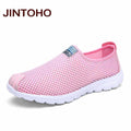 JINTOHO Unisex Summer Breathable Mesh Men Shoes Lightweight Men Flats Fashion Casual Male Shoes Brand Designer Men Loafers-fen hong-4.5-JadeMoghul Inc.