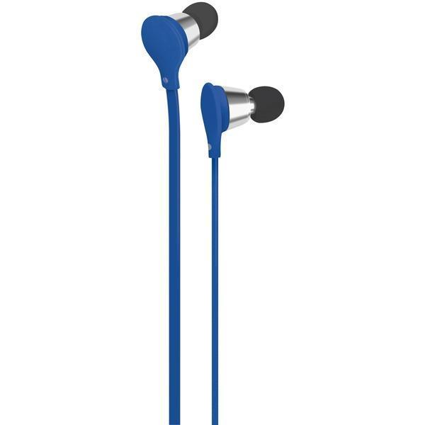 Jive Noise-Isolating Earbuds with Microphone (Blue)-Headphones & Headsets-JadeMoghul Inc.