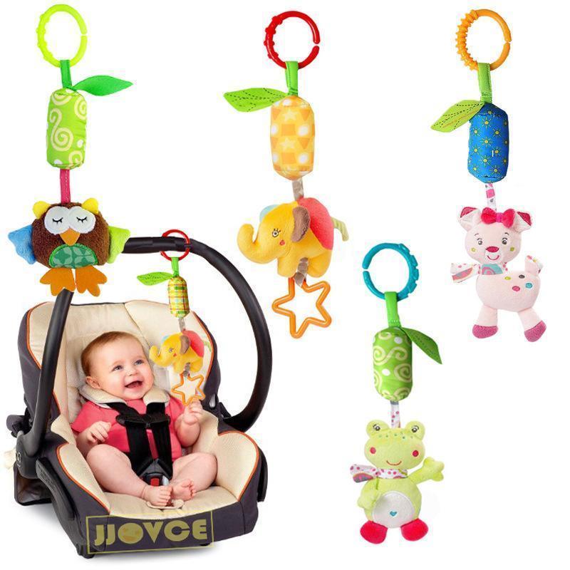 JJOVCE Playpen Baby Hanging Toys Stroller Rattles Plush Dolls Infant Carrier Accessories Wind Chime for Newborn Sensory Develop-Owl-JadeMoghul Inc.