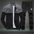 Jogger Jacket & Pants Suit-Black-M-JadeMoghul Inc.