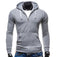 John'S Bakery 2017 Mens Hoodie Pocket Male Casual Sweatshirt Hooded Hoodies Long Slim Zipper Coat Men Hoodies Hoody Fashion XXL-Gray-S-JadeMoghul Inc.