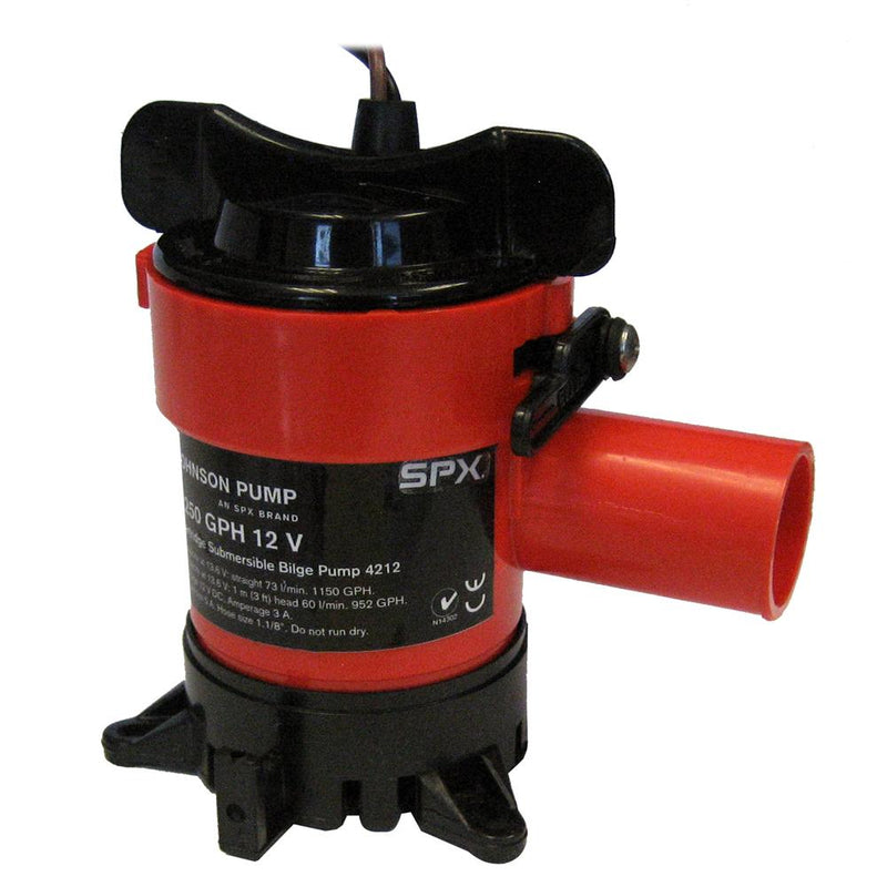 Johnson Pump 1250 GPH Bilge Pump 1-1-8" Hose 12V [42123]-Bilge Pumps-JadeMoghul Inc.